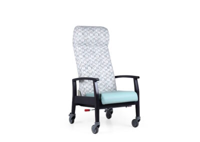 Fauteuil de repos sur roulettes pour secteur gériatrie