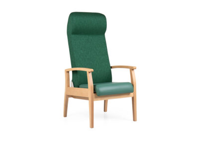 Fauteuil de repos haut dossier résidence seniors